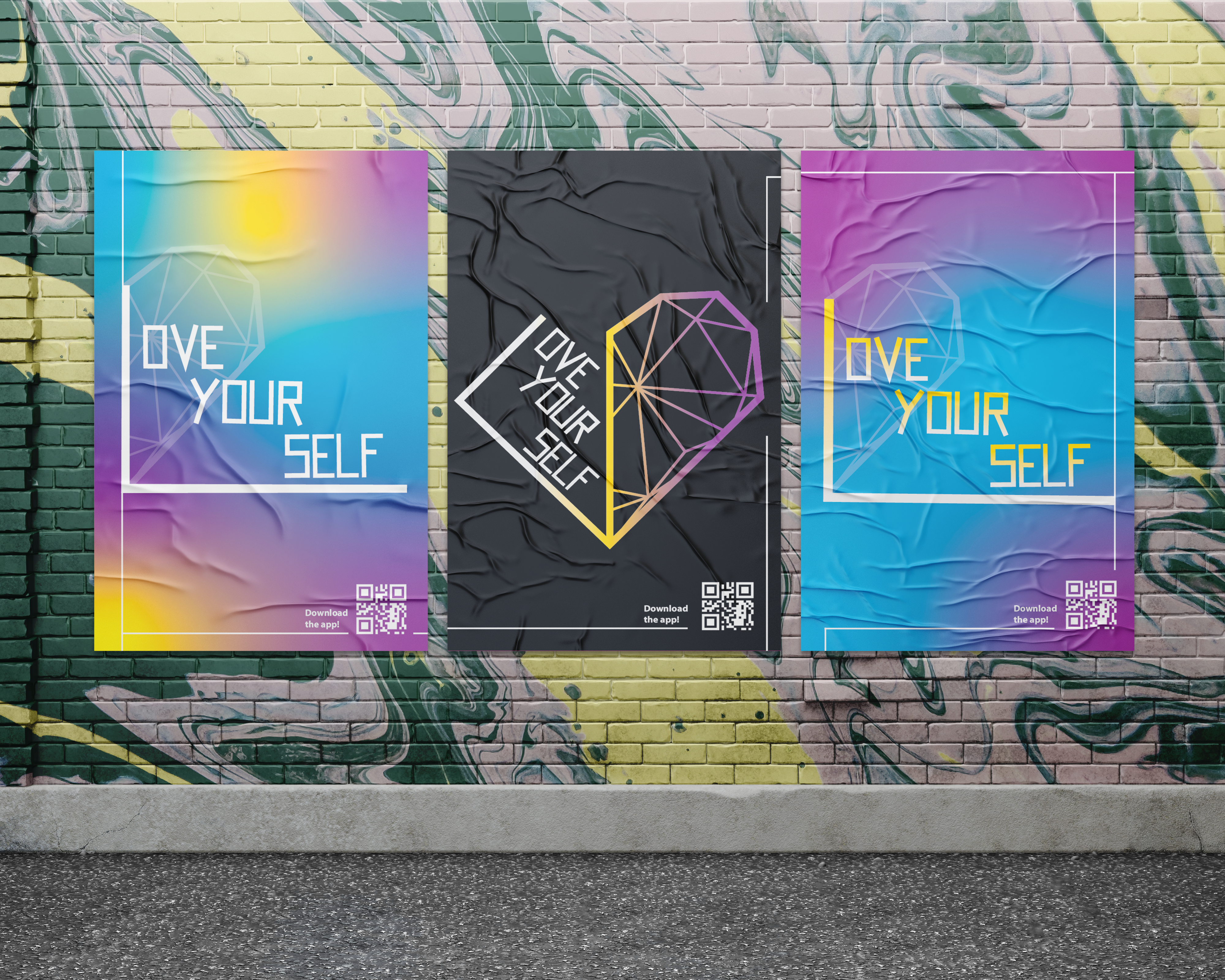 image love your self campaing design